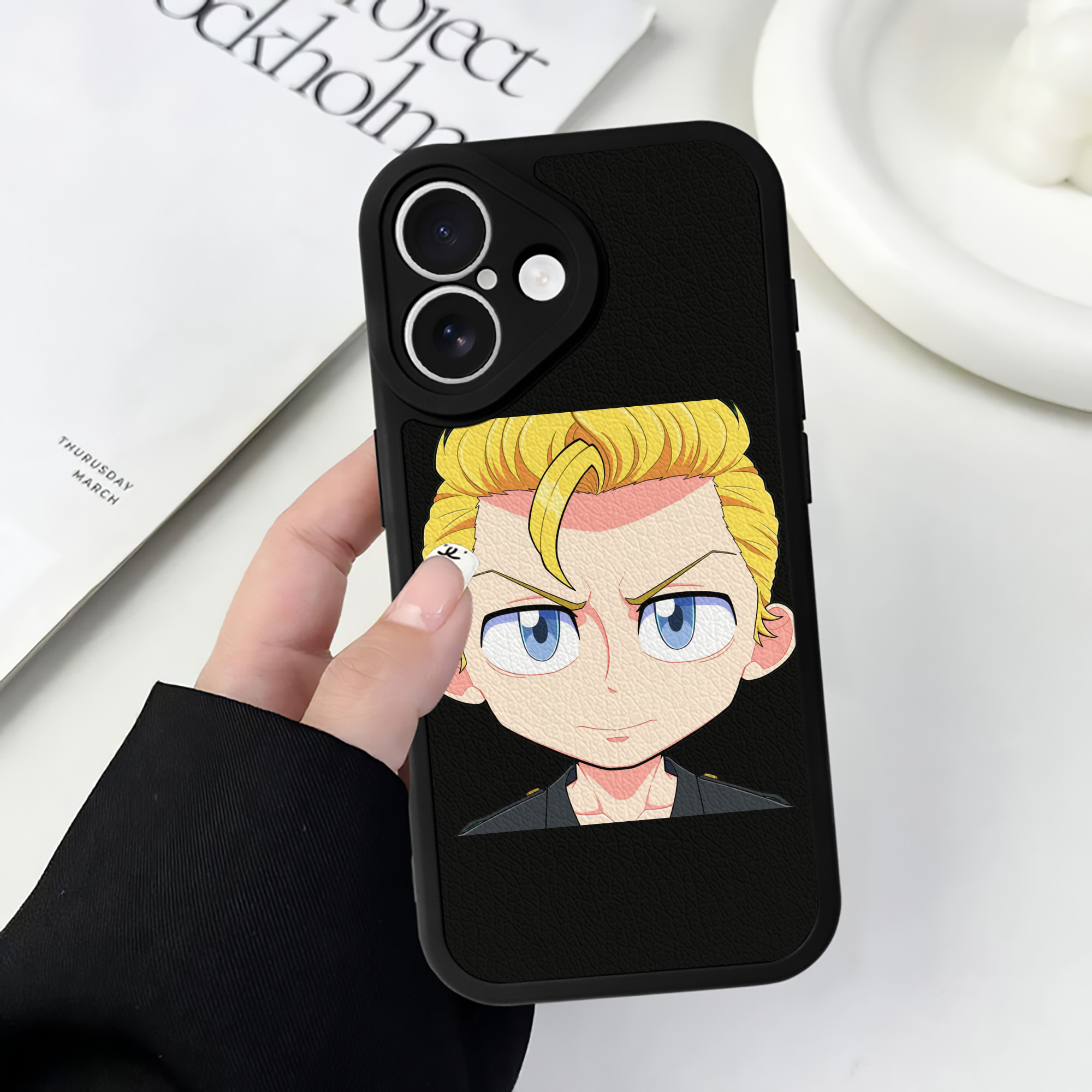 （画像用） 東京リベンジャーズ Tokyo Revengers 【iPhone 16シリーズ対応】シリコンスマホケース（レザー調） 材質：シリコン